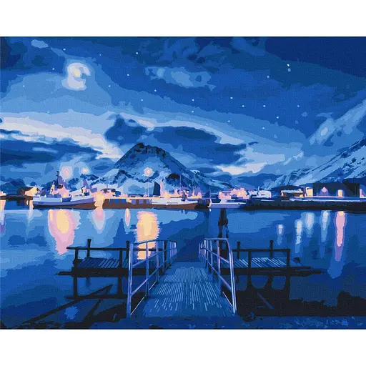 Картина за номерами Відблиски полярного сяйва Brushme 40x50 см кольорова 000276611