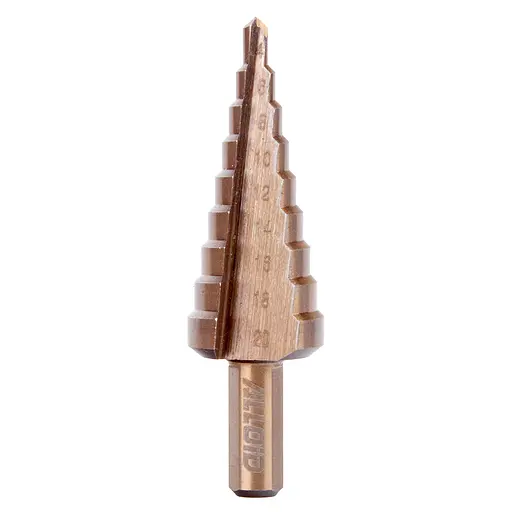 Свердло ступеневе Alloid Building Tools по металу кобальтове Р6М5К5 4-20 мм (SD-0420) - фото 1