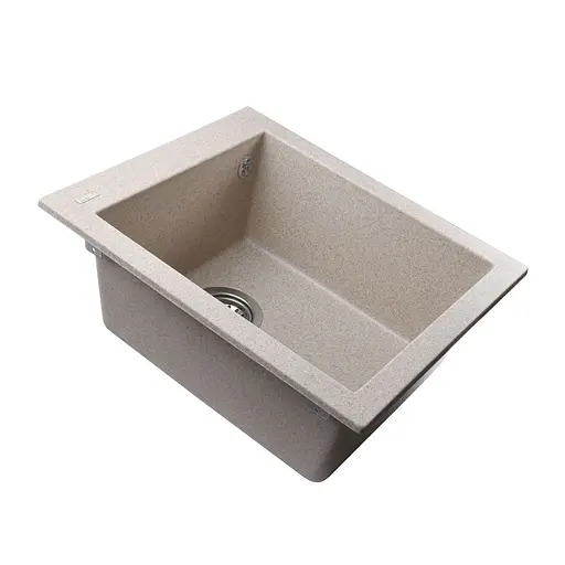 Гранитная мойка Globus Lux Lama миндаль 410x500 мм А0008, Терра - фото 3