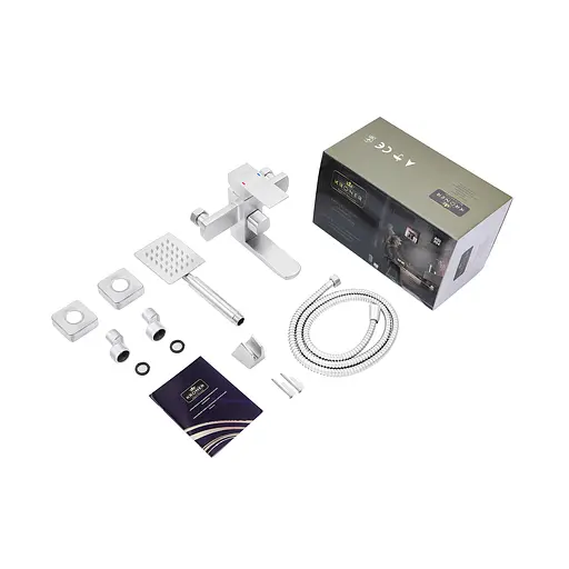 Змішувач для ванни Kroner KRM Edelstahl Kubus - ESG060 (CV023012) - фото 6