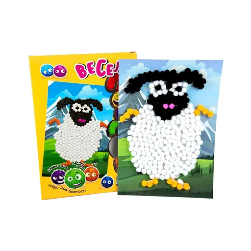 Набор для творчества "Овечка" Strateg 30994 веселые помпоны