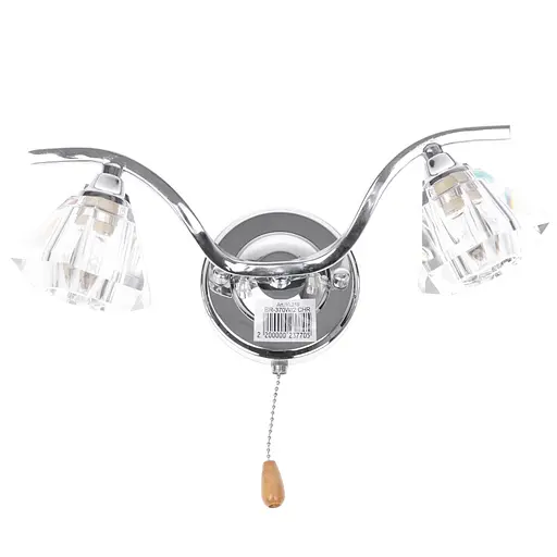 Бра Brille BR-370W/2 CHR спрямованого світла настінне накладне з вимикачем