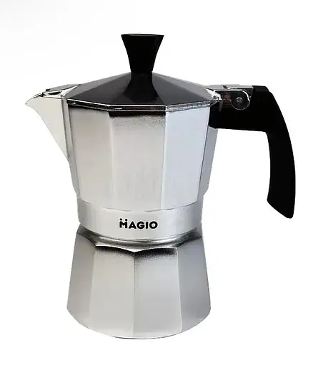 Гейзерна кофеварка MAGIO MG-1001 гейзерного типа на 3 порции еспресо 150 мл - фото 1