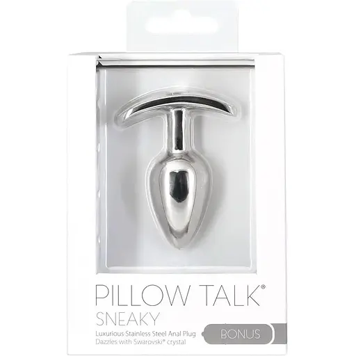 Анальная пробка Pillow Talk Sneaky Luxurious Stainless Steel Anal Plug - фото 4