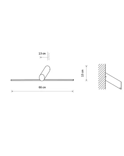 Настінний світильник бра Nowodvorski 11431 Slash Led 1x10W 3000K 360Lm IP20 чорний - фото 5