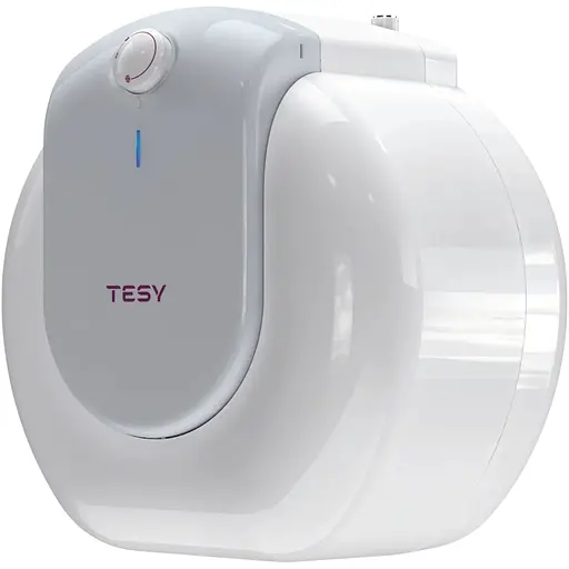 Водонагреватель TESY Bilight Compact 15U GCU 1520 L52 RC 2 кВт, мокрый ТЭН, 15 л, цилиндрический, вертикальный, под мойкой, белый (304144) - фото 1