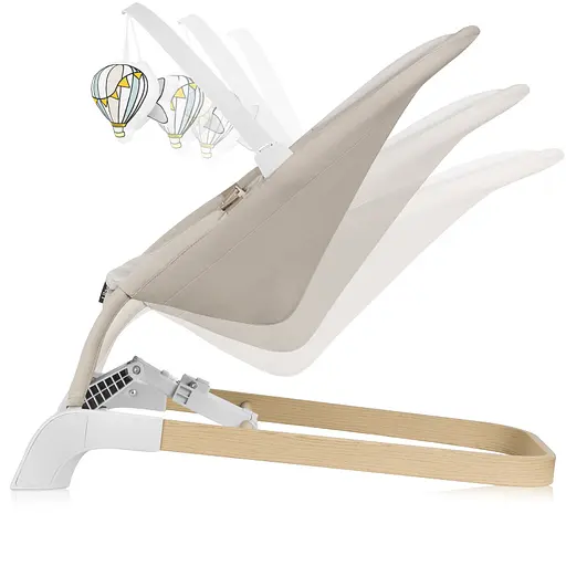 Кресло-качели Lionelo Lilac Beige Sand (LO-LILAC BEIGE SAND) - фото 4