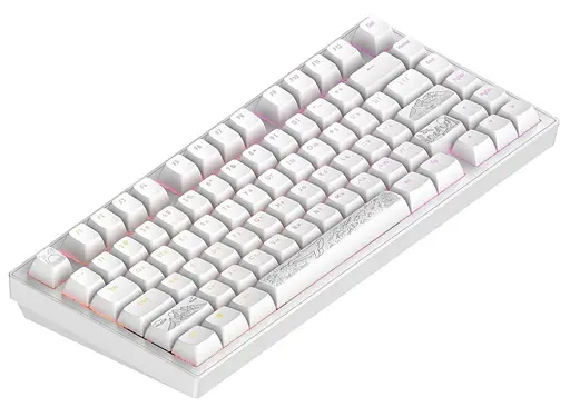 Клавіатура Dark Project ALU81 Terra Nostra ENG/UA (DPKB_NOSTRA_81_ANSI_WHITE_UA) - фото 2