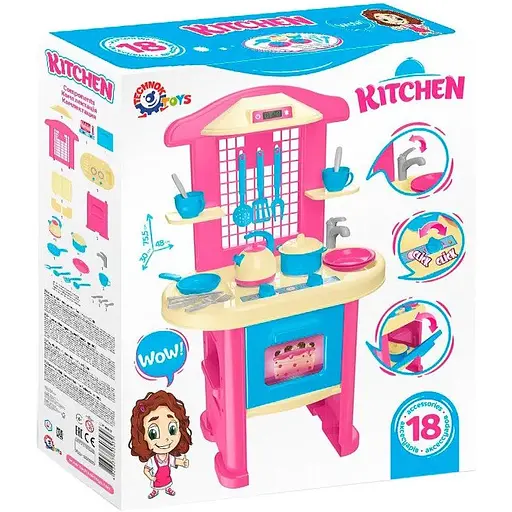 Игрушечный набор Technok Toys "Моя первая кухня ТехноК" (3039) для девочек - фото 4
