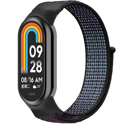 Ремешок Nylon New для Xiaomi Mi Band 8/9/10 Dark Purple