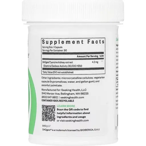 Поддержка переваривания гистамина Seeking Health Histamine Digest 90 капсул - фото 2