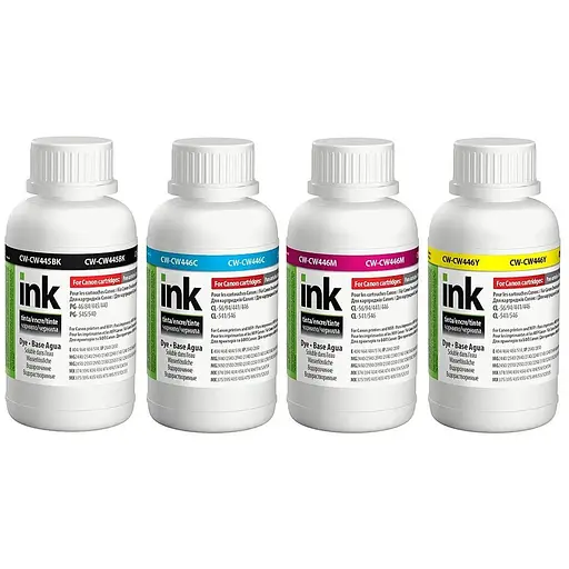 Комплект чорнил ColorWay Canon PG-445/CL-446, 4x200 мл (CW-CW445/CW446SET02)