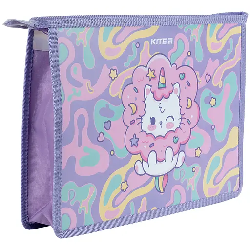 Папка на блискавці Kite Rainbow Catcorn A4+ ( K24-428-1)