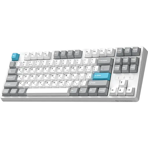 Клавіатура GamePro Asgard Ragnar Keychron Super Red Switch Wireless/Bluetooth/USB White бездротова (MK285WH) - фото 2