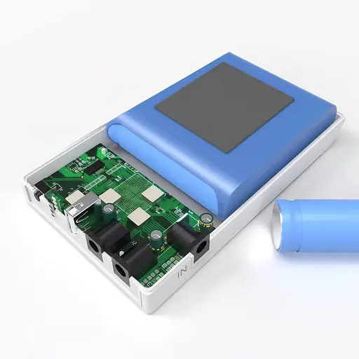 Источник бесперебойного питания мини UPS WGP емкость 38.48wH 10400mAh (Белый) - фото 3