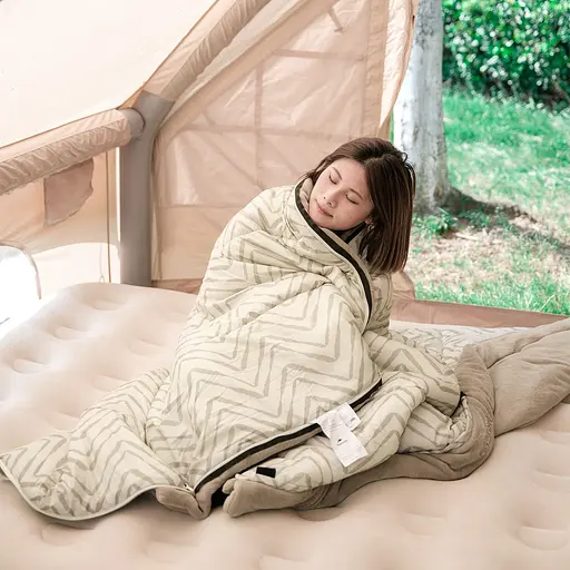 Спальный мешок Naturehike DP100 CNK2300SD012 бежевый - фото 2