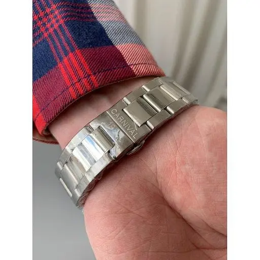 Часы мужские наручные Carnival Patent (Серебристые) - фото 10