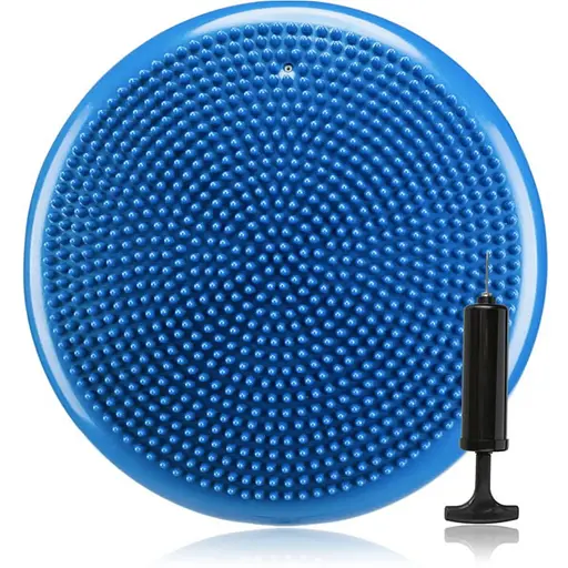 Балансировочная подушка Gymtek синяя + насос