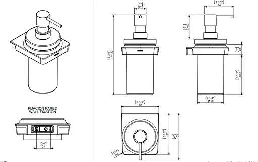 Дозатор для рідкого мила Sonia S6 Black 166466, Чорний - фото 4