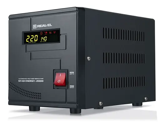 Стабилизатор Real-El Stab Energy-2000 Black - фото 5