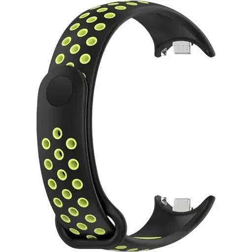 Ремешок DK CDK для Xiaomi Mi Smart Band 9 Silicone Sport Band Nike (015815) (black / green)