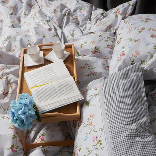 Комплект постельного белья Moon&Star Бязь Gold Люкс Romantic Bloom King Size 220x240 наволочки 2х40х60 - фото 2