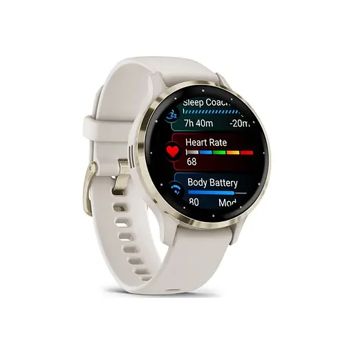 Смарт-годинник Garmin Venu 3S, Ivory + Soft Gold, GPS (010-02785-04) - фото 3