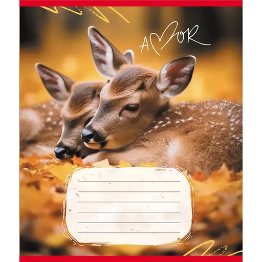 Зошит учнівський "Тварини" Leader 012-500394K-4 в клітинку, 12 аркушів (959050) - фото 1