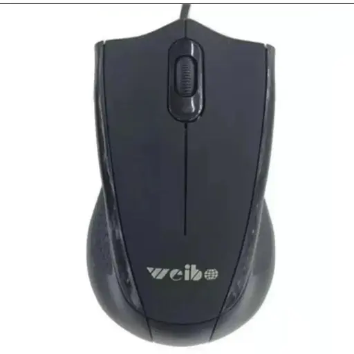 Миша провідна Weibo M-32 USB/3D/1600dpi чорна - фото 1