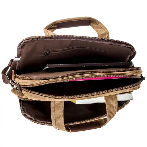 Сумка текстильна Vintage 40х29х3 см sum0012253 - фото 4