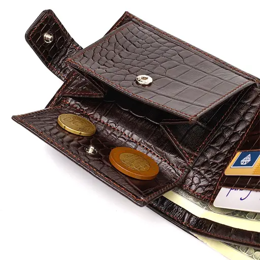 Мужской кожаный кошелек Canpellini 11.5х10х1 см acs0025686 - фото 6