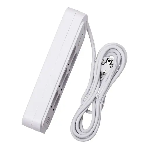 Мережевий фільтр-подовжувач Yiwu HP-5-23 SMART F06U на 6 розеток 5 USB 3 метри білий  - фото 8