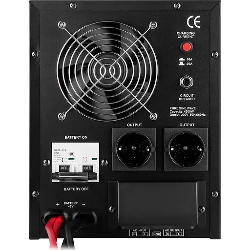 Источник бесперебойного питания (ИБП) LogicPower LPY-B-PSW-6000VA+ 4200Вт 10A/20A (6615) [107292] - фото 4