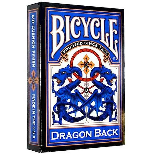 Карти гральні United States Playing Card Company Bicycle Dragon (blue) (19559) - фото 1