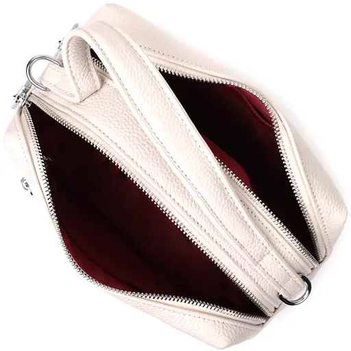 Женская прямоугольная сумка Vintage на два отделения из натуральной кожи 22х13х11 см sum0028994 - фото 6