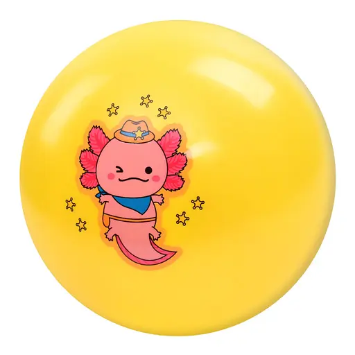 Мяч детский "Аксолотль" Bambi MS 3736(Yellow) 9 дюймов, 60 грамм - фото 1