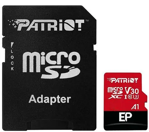 Карта памяти MicroSDXC 1TB UHS-I/U3 Class 10 Patriot EP A1 R90/W80MB/s + SD-adapter (PEF1TBEP31MCX) - фото 1