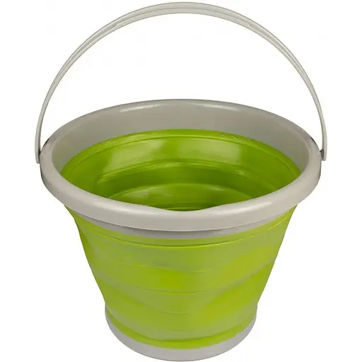 Ведро силиконовое Tramp складное 10 L Оливковый (TRA-TRC-091-OLIVE)