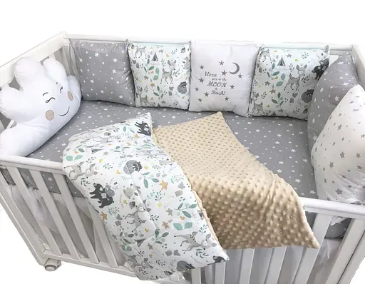 Дитячий набір Moontime у ліжечко "Звірятка" - фото 1
