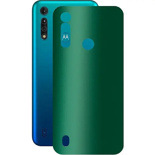 Защитная пленка StatusSKIN для Motorola Moto G8 Power Lite Корпус Винил Зеленая - фото 1