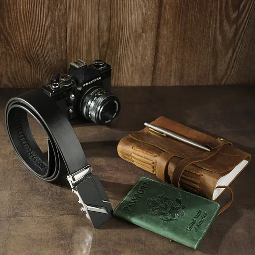 Ремінь шкіряний Vintage чоловічий 115х3,4 см acs0014901 - фото 5