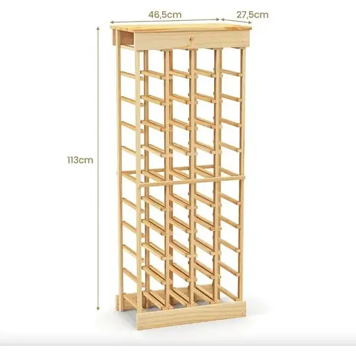 Винний стелаж Costway Vevor модульний 40 пляшок - фото 5