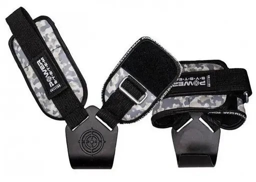 Крюки для тяги на запястье Power System PS-3370 Hooks Camo Black/Grey XL (PS_3370_Black/Grey XL) - фото 2