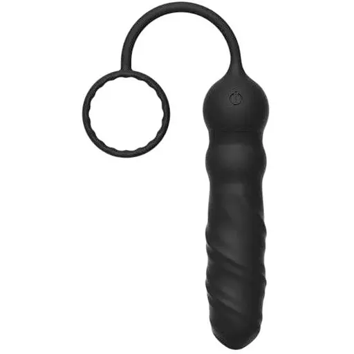 Анальный вибратор Dorcel Deep Seeker с эрекционным кольцом и пультом ДУ