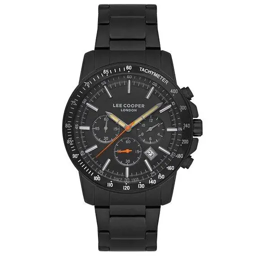Чоловічий наручний годинник Lee Cooper Shark (Чорний)