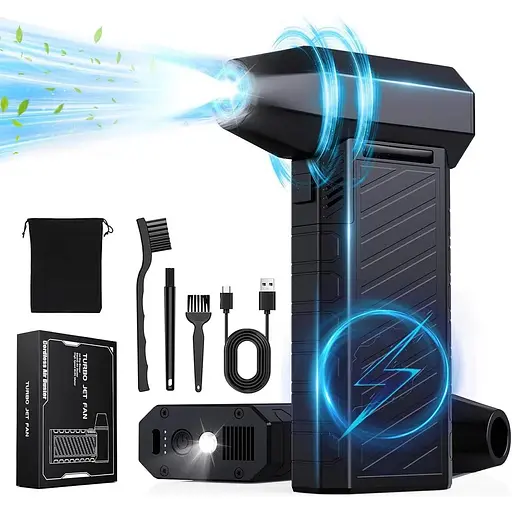 Электрический пылеуловитель CCmall, 3 скорости, 180000 об/мин, спрей сжатого воздуха с зарядкой от USB