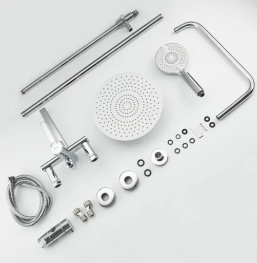 Душова система Frap з виливом хром F2467, Хром - фото 3