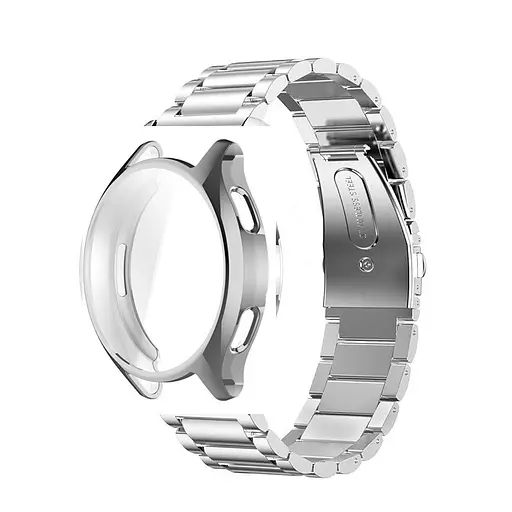 Комплект Tamister для годинника Xiaomi Watch 2 сріблястий (чохол + ремінець Rolex design 22 мм) - фото 2