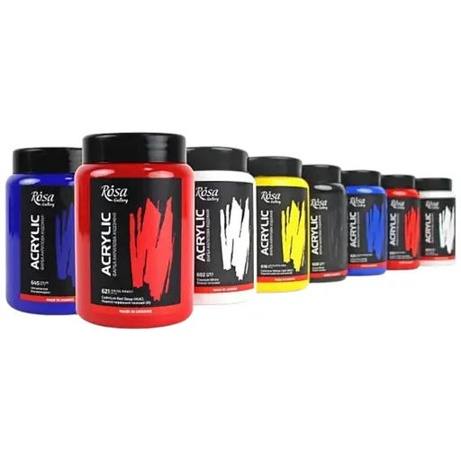 Фарба акрилова Rosa Gallery Білила титанові 602, 400 мл