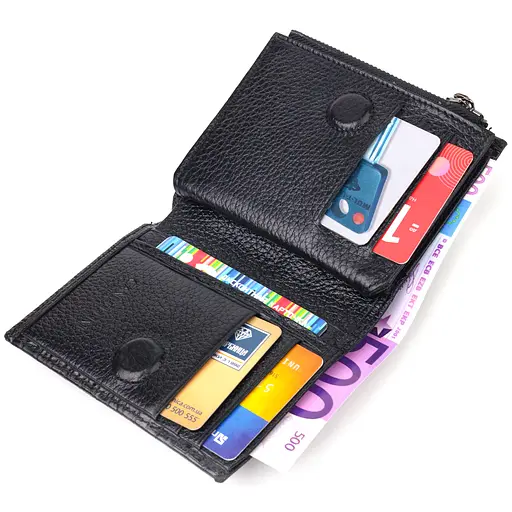 Кожаный кошелек Canpellini 9.7х11.5х1.5 см acs0025180 - фото 4